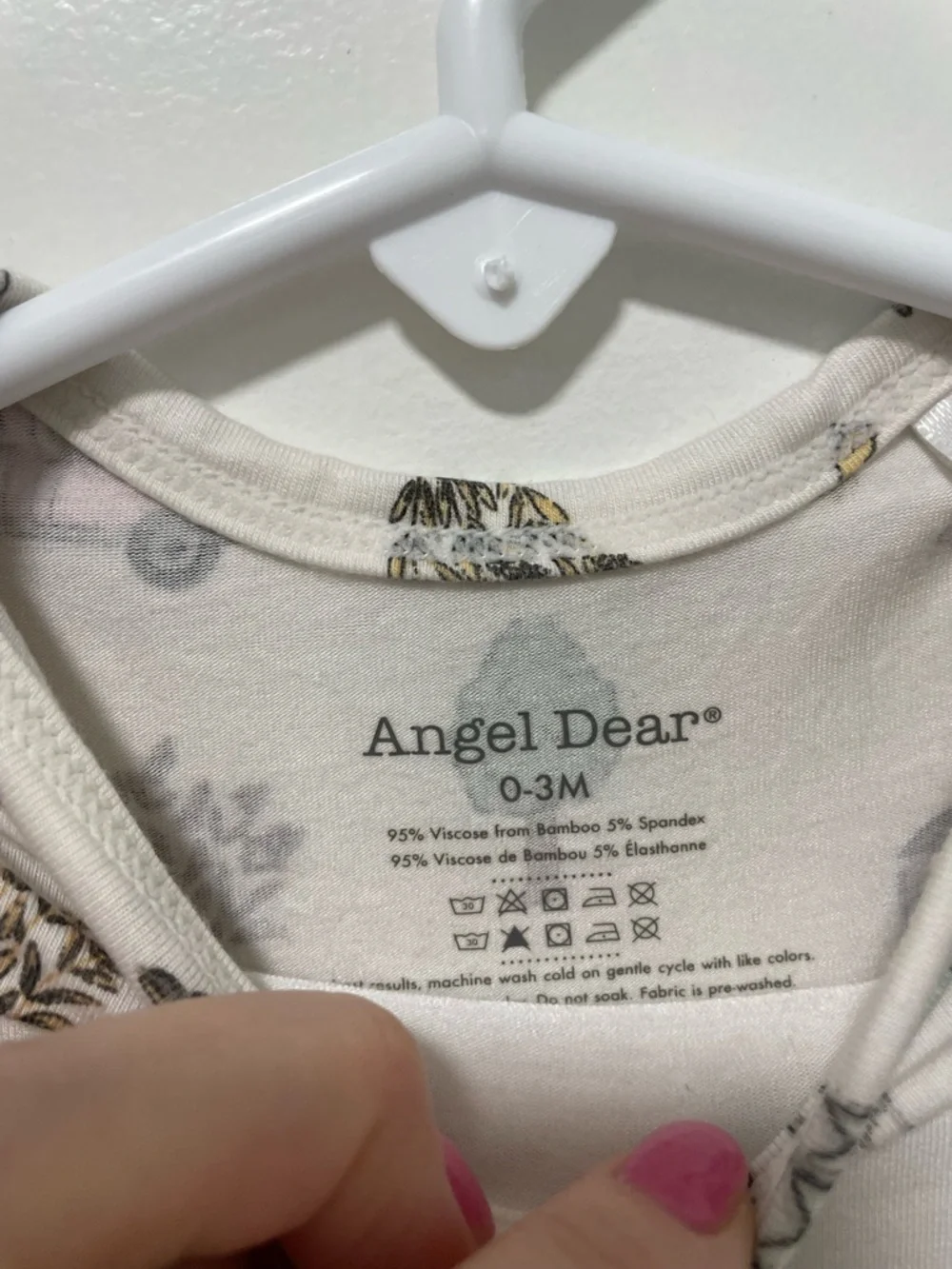 Angel Dear baby bamboo Farm-Print Sleep Gown